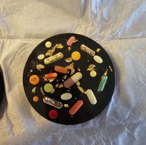 Black Pill Coasters - Picture 2 of 3